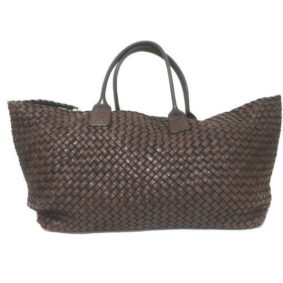 Bottega Veneta Cabat Medium Tote Dark Brown Intrecciato Leather - Picture 3 of 12